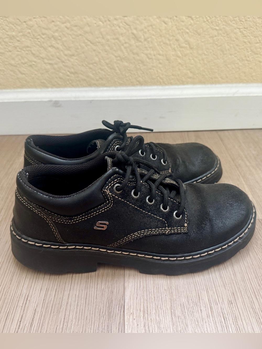 Skechers Y2K Black Chunky Oxfords